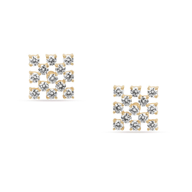 Tanishq 18KT Diamond Earrings for Women 