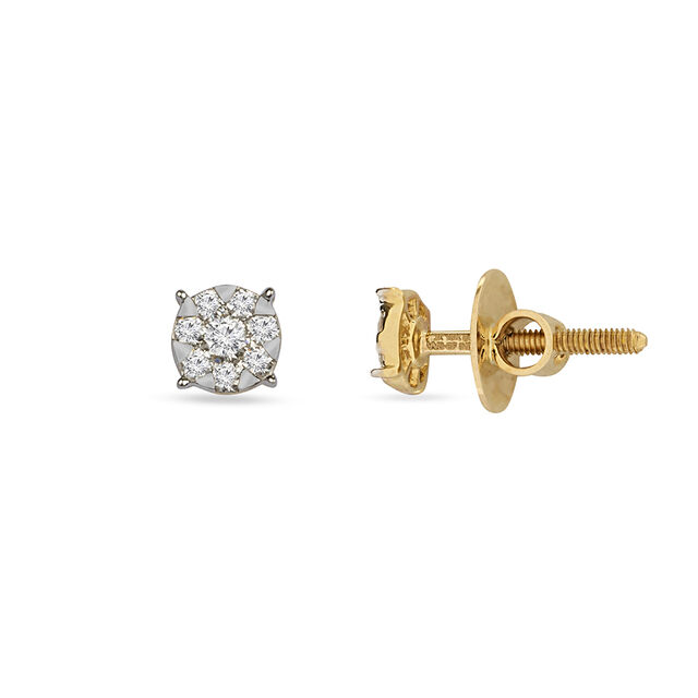 Tanishq 18KT Diamond Earrings for Women 2