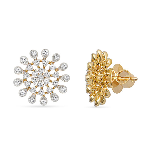 Tanishq 18KT Diamond Earrings for Women 3