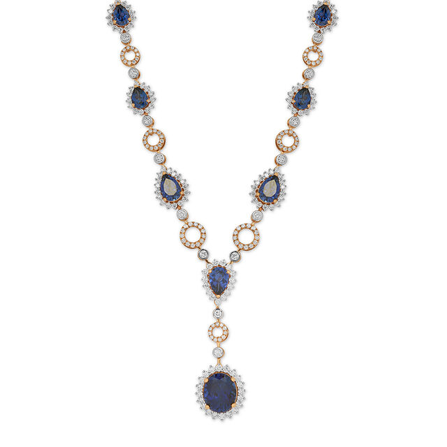 Tanishq 18KT Diamond Necklace Set for Women 2