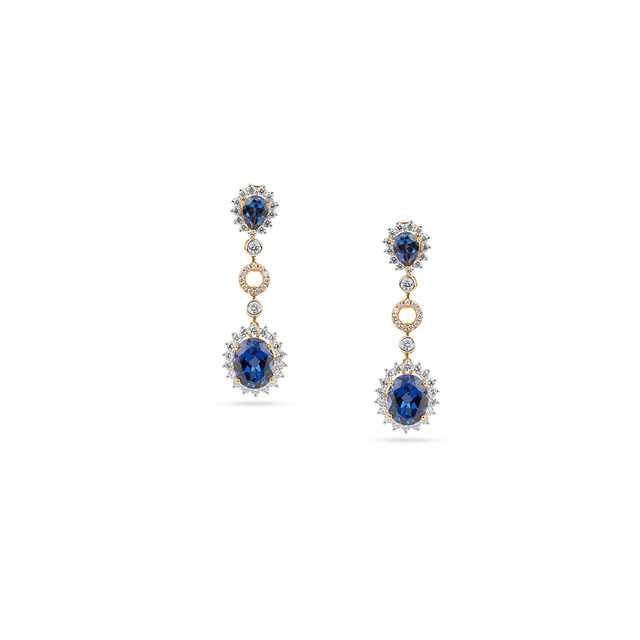 Tanishq 18KT Diamond Necklace Set for Women 4