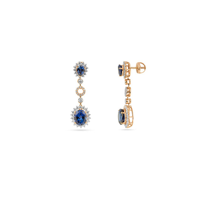 Tanishq 18KT Diamond Necklace Set for Women 5