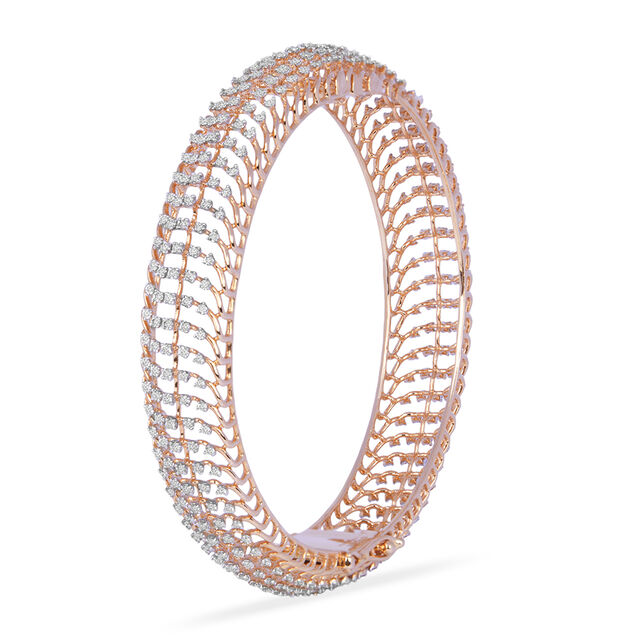 Tanishq 18KT Diamond Bangle for Women 3