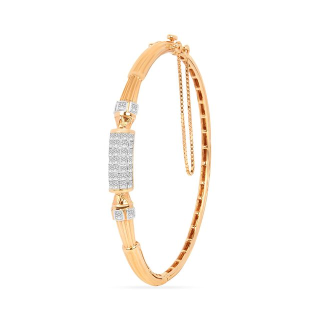 Tanishq 18KT Diamond Bangle for Women 2