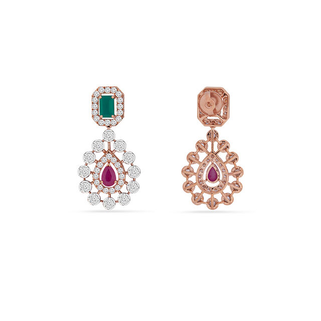 Tanishq 18KT Diamond Necklace Set for Women 5