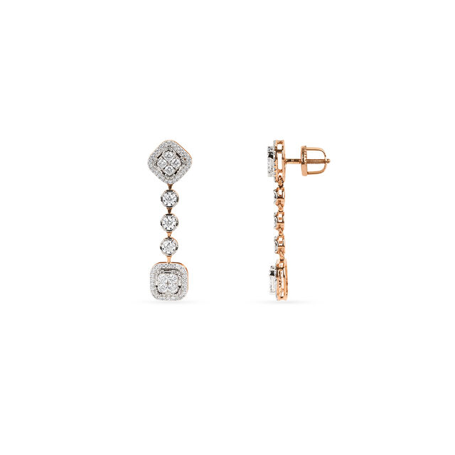Tanishq 18KT Diamond Necklace Set for Women 6
