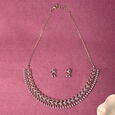 Tanishq 18 Karat Diamond Necklace Set for Women 