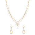 Tanishq 18 KT Diamond Necklace Set for Women 