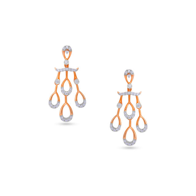 Tanishq 18 Karat Diamond Necklace Set for Women 3