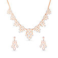 Tanishq 18 Karat Diamond Necklace Set for Women 