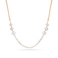 Tanishq 18 Karat Diamond Necklace Set for Women 2