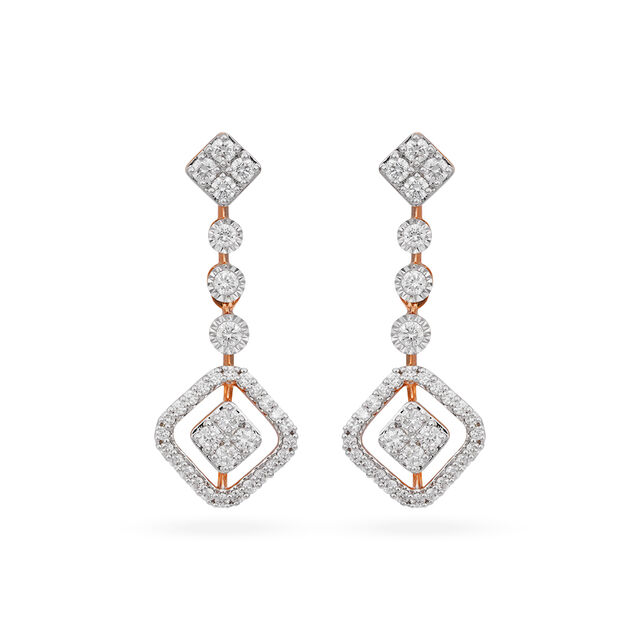 Tanishq 18 Karat Diamond Necklace Set for Women 5
