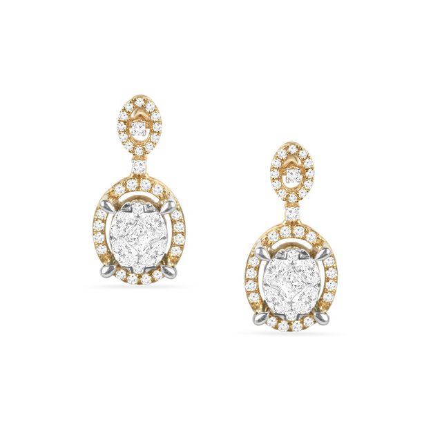 Tanishq 18KT Diamond Pendant Set for Women 4