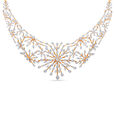 Tanishq 18 Karat Diamond Necklace Set for Women 5