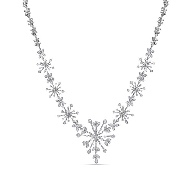 Tanishq 18 KT Diamond Necklace Set for Women 2