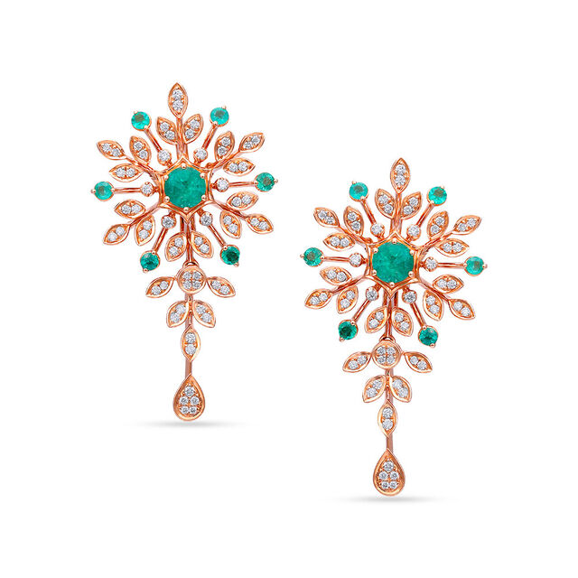 Tanishq 18KT Diamond Necklace Set for Women 3