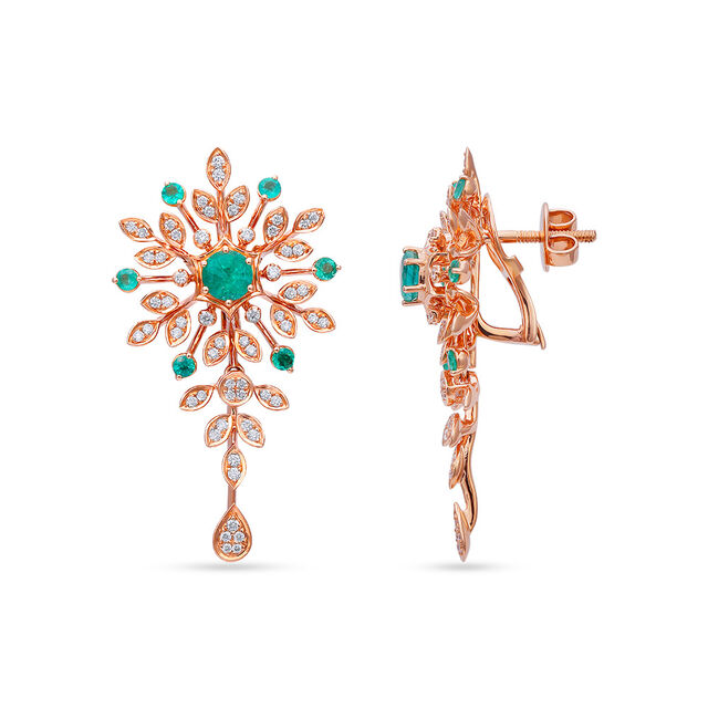 Tanishq 18KT Diamond Necklace Set for Women 4