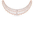 Tanishq 18 KT Diamond Necklace Set for Women 
