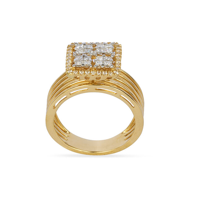 Tanishq 18KT Diamond Finger Ring for Women 