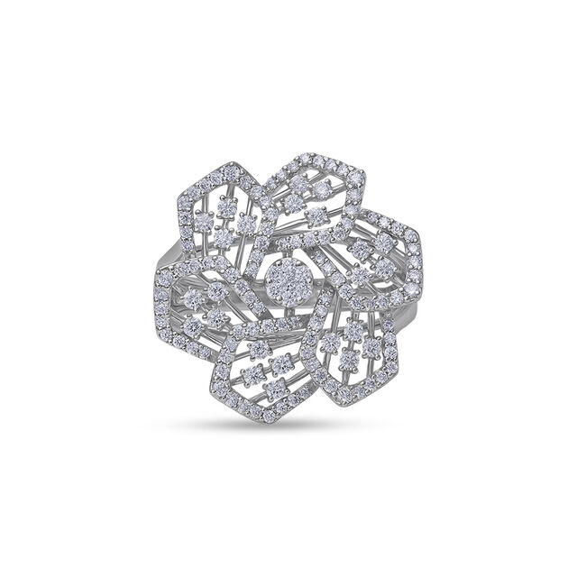 Tanishq 18 Karat Diamond Finger Ring for Women