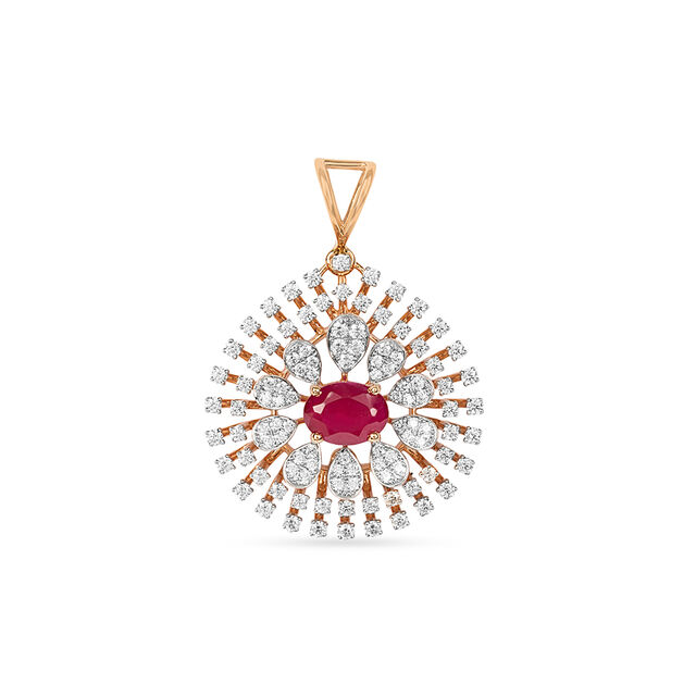 Tanishq 18KT Diamond Pendant for Women 2