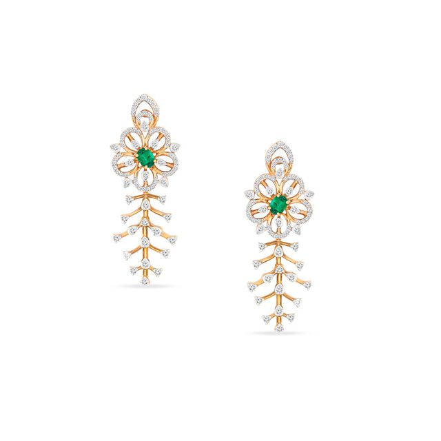 Tanishq 18KT Diamond Necklace Set for Women 3