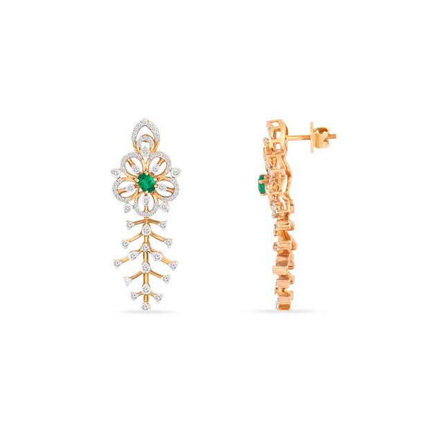 Tanishq 18KT Diamond Necklace Set for Women 4