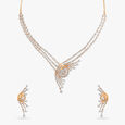 Dazzling Spiral Diamond Necklace Set,,hi-res 