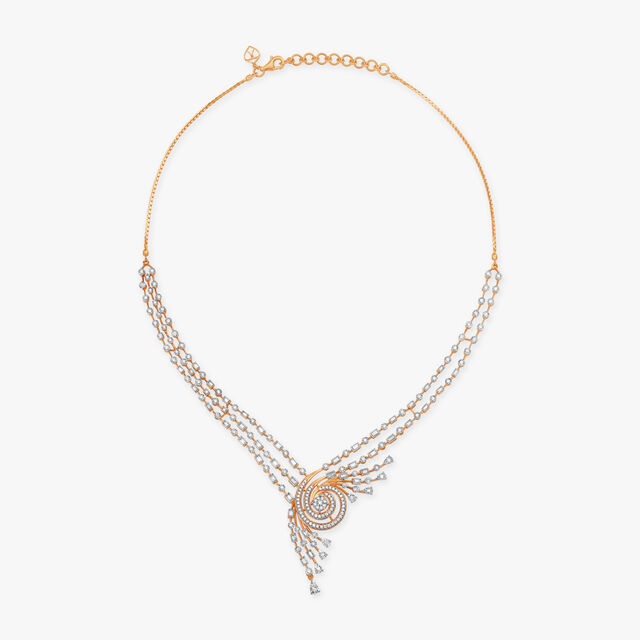 Dazzling Spiral Diamond Necklace Set,,hi-res 2