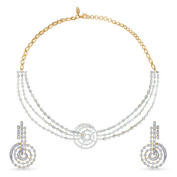 Tanishq Gold Necklace Set