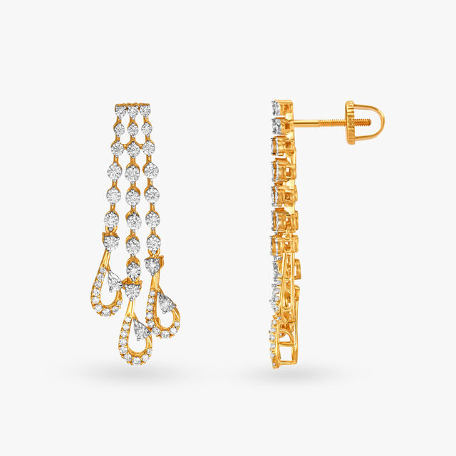 Stunning Flowy Diamond Necklace Set,,hi-res 5