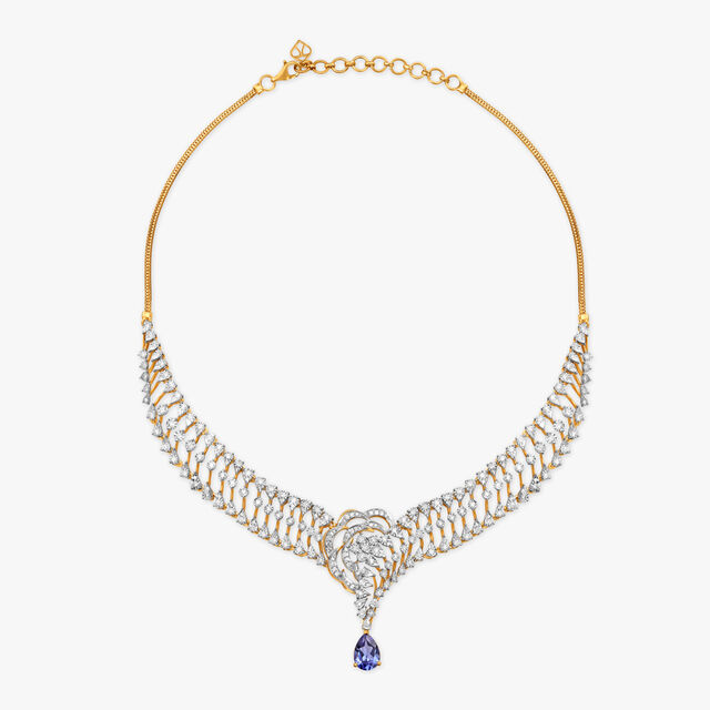 Azure Drop Diamond Necklace Set,,hi-res 2