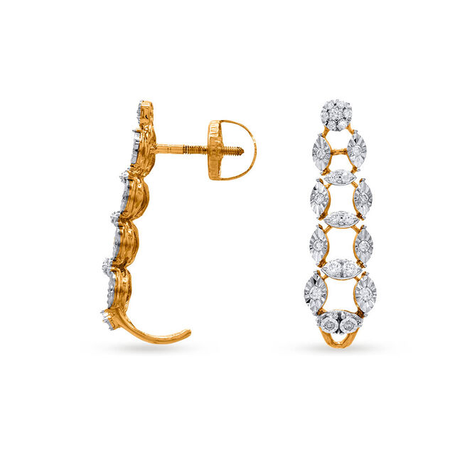 Tanishq Gold Earrings,,hi-res 3