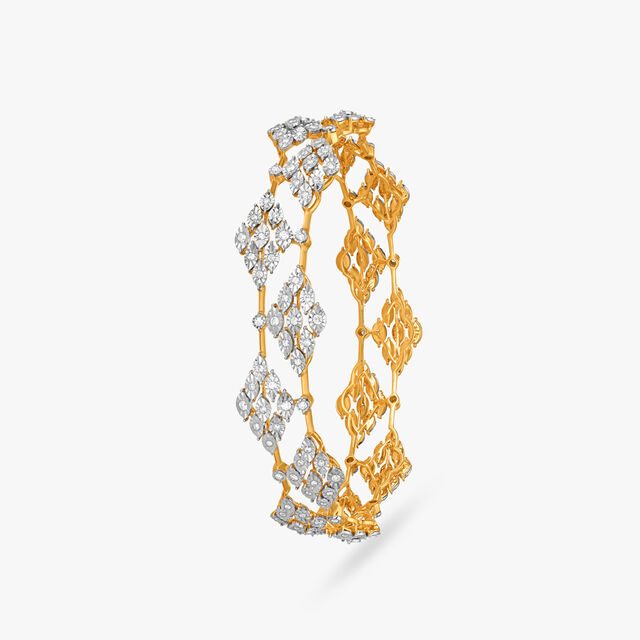 Geometric Radiance Diamond Bangle 2