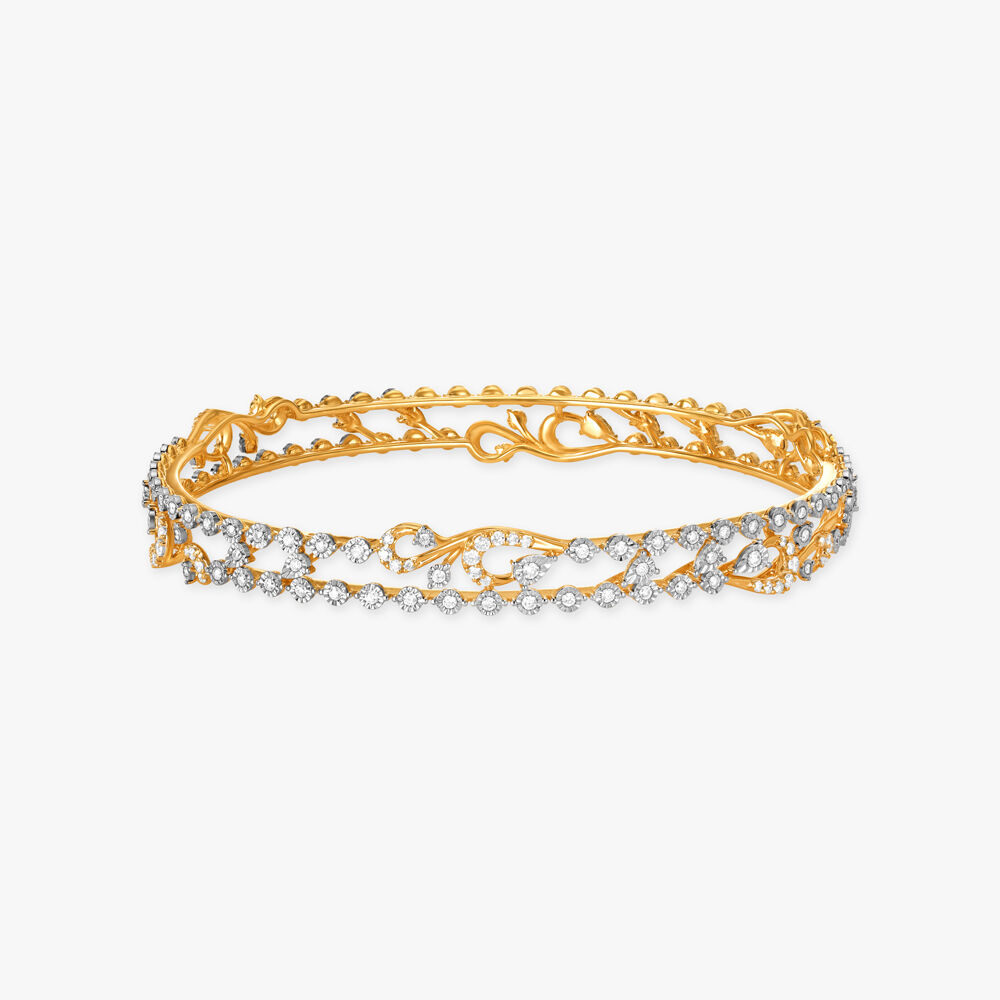 Buy Classy Charm Diamond Bangle at Best Price Tanishq Singapore Online Store
