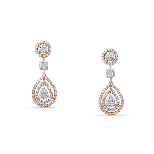 Tanishq 18KT Diamond Necklace Set for Women 6