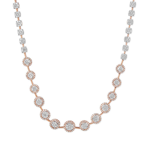 Tanishq 18KT Diamond Necklace Set for Women 2