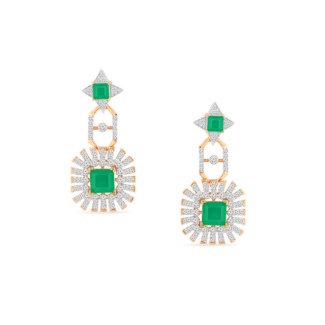 Tanishq 18KT Diamond Necklace Set for Women 4