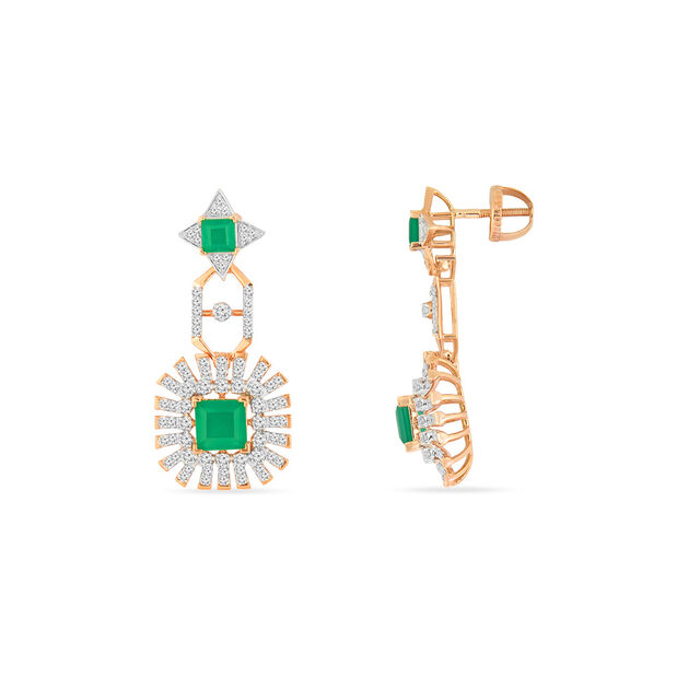 Tanishq 18KT Diamond Necklace Set for Women 5