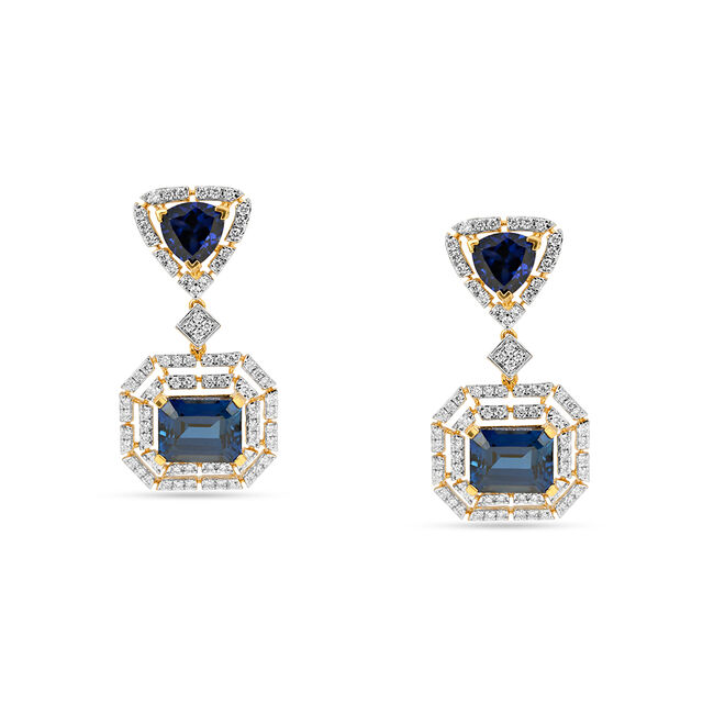 Tanishq 18KT Diamond Necklace Set for Women 3
