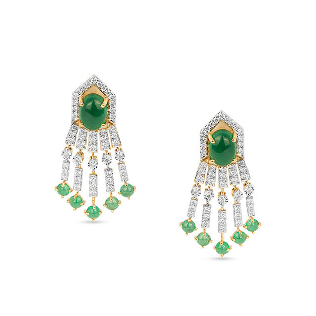 Tanishq 18KT Diamond Necklace Set for Women 5