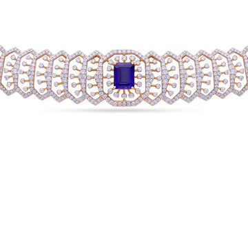 Tanishq 18KT Diamond Necklace Set for Women