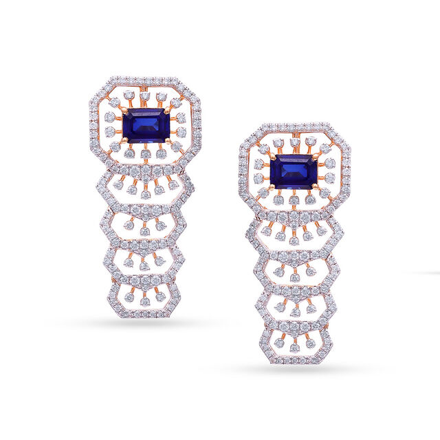 Tanishq 18KT Diamond Necklace Set for Women 3