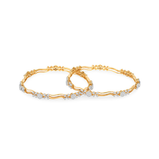 Tanishq 18KT Diamond Bangle for Women 5