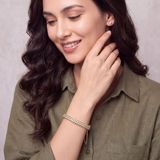 Tanishq 18KT Diamond Bangle for Women 2