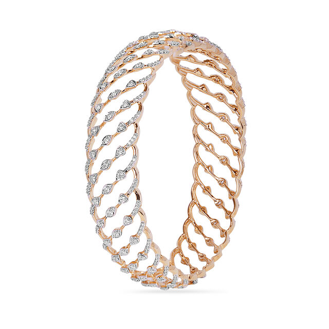 Tanishq 18KT Diamond Bangle for Women 3