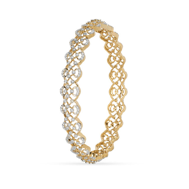 Tanishq 18KT Diamond Bangle for Women 2