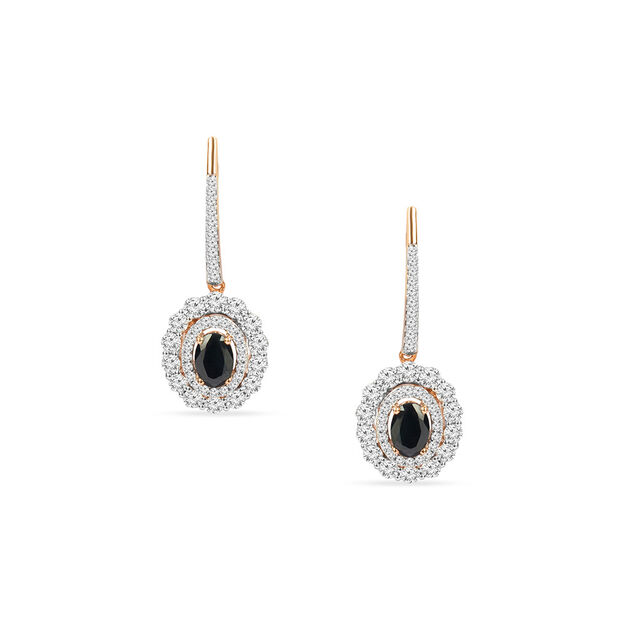 Tanishq 18KT Diamond Pendant with Earrings for Women 5