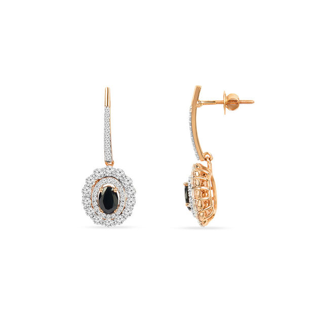 Tanishq 18KT Diamond Pendant with Earrings for Women 6