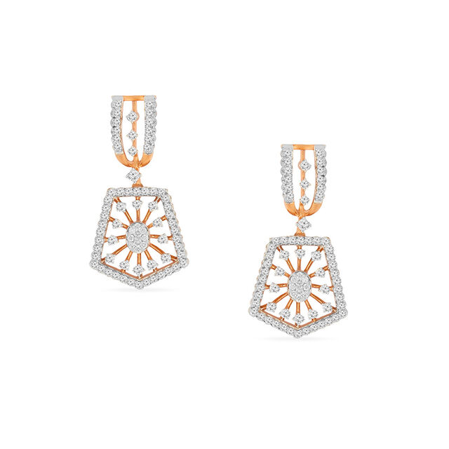 Tanishq 18KT Diamond Neckwear with Earrings for Women 3